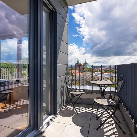 At The Top - Penthouse Ueber Den Daechern Der Stadt Erfurt Exterior foto