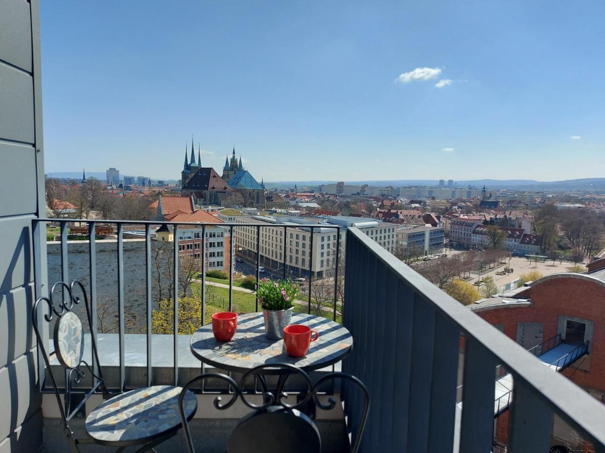 At The Top - Penthouse Ueber Den Daechern Der Stadt Erfurt Exterior foto