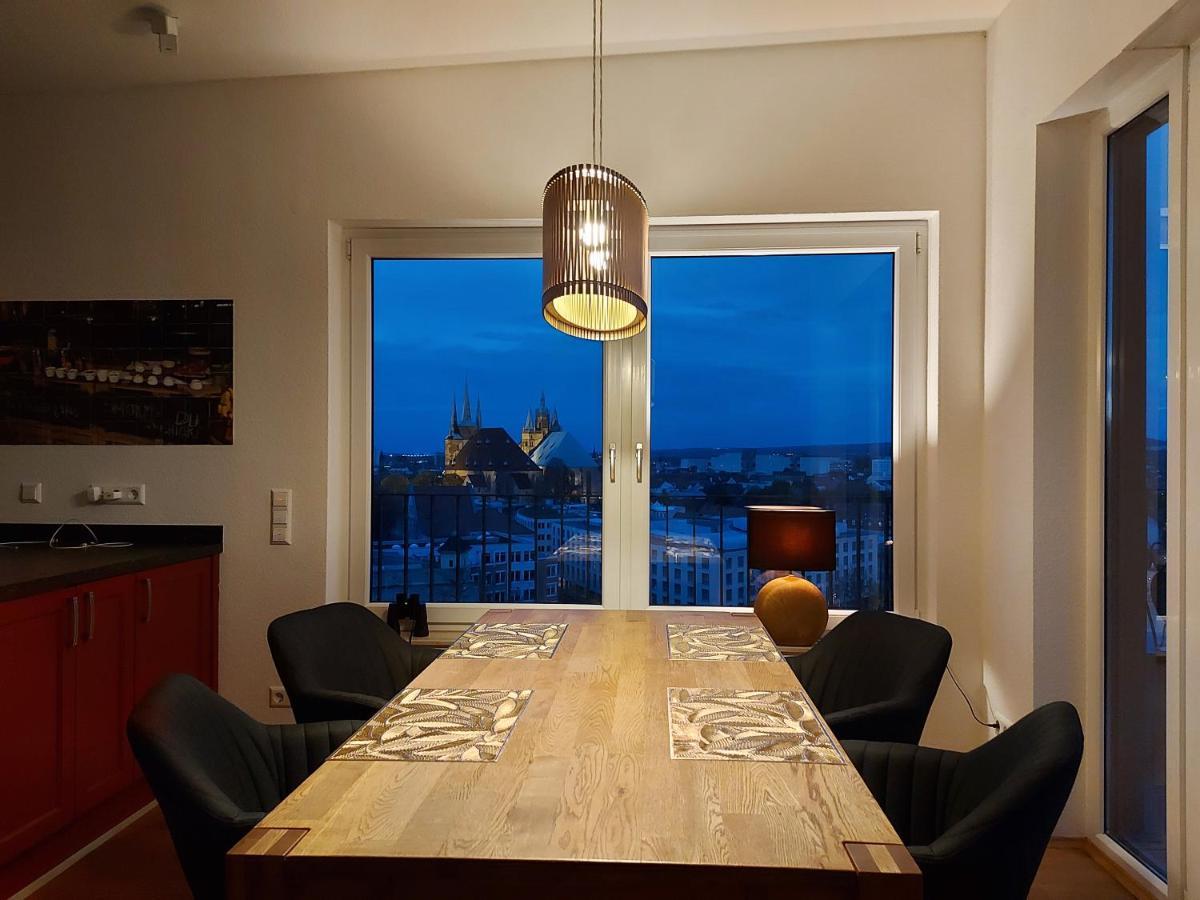 At The Top - Penthouse Ueber Den Daechern Der Stadt Erfurt Exterior foto